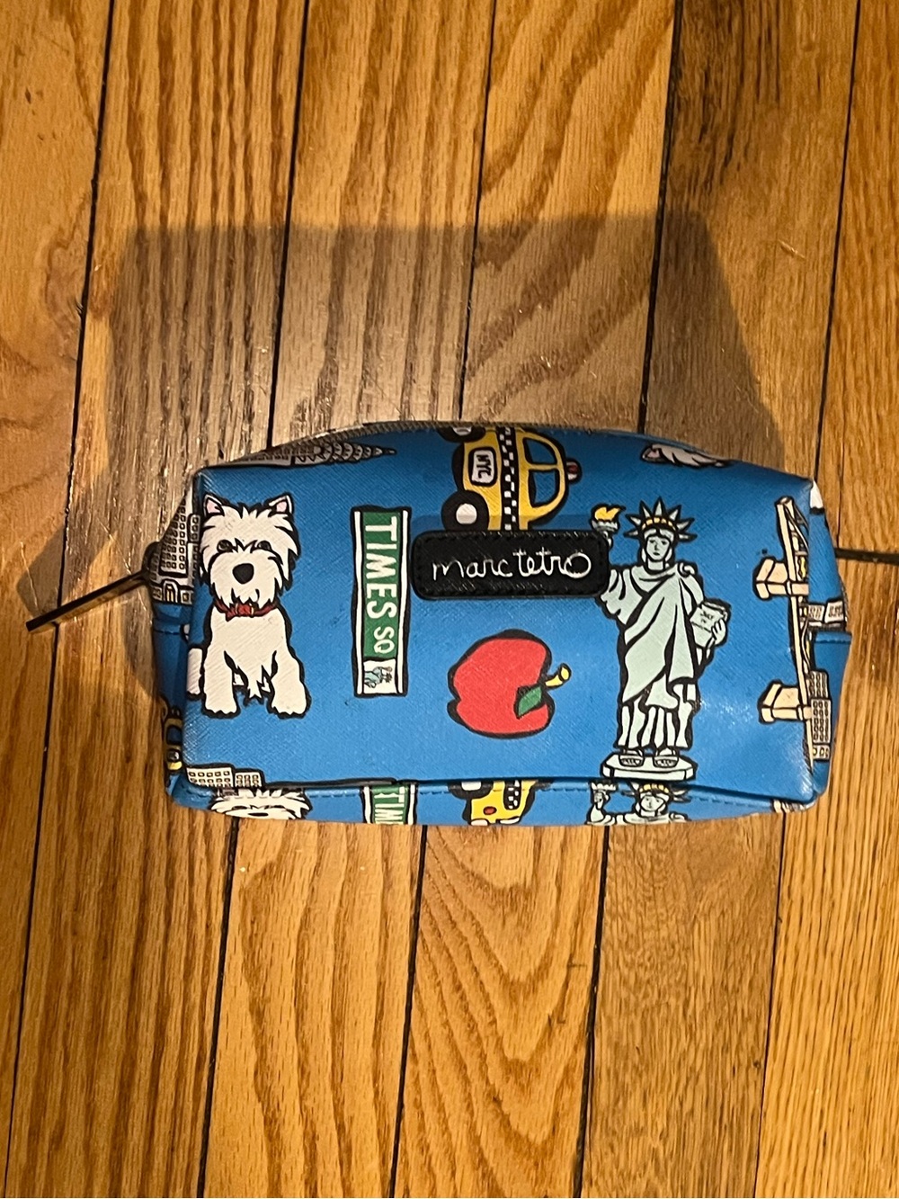 Marc Tetro Blue New York NYC Print Mini Bag